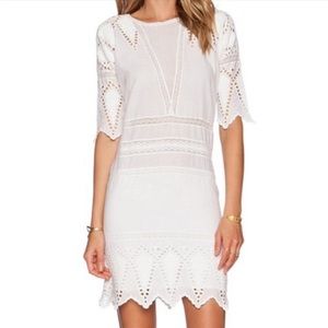 Ulla Johnson Lupe Eyelet Dress in White